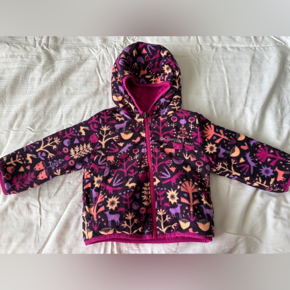 Columbia Pink Reversible Puffer Hooded Jacket - Picture 3 of 8